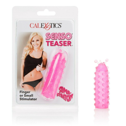 California Exotic Novelties Senso Teaser - Рельефная насадка, 7.5х2.5 см (розовая)